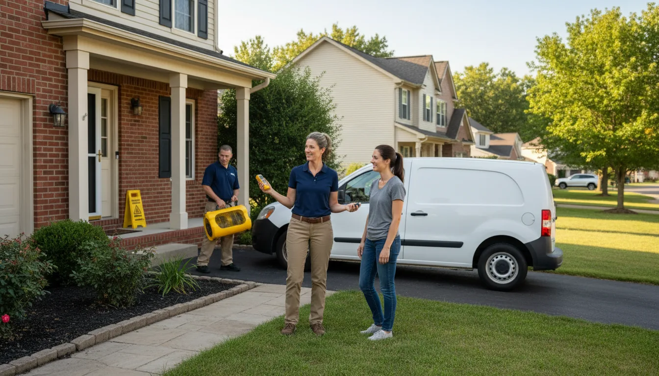 Residential water damage restoration in Johannesburg, MI